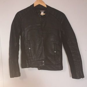 H&M Divided Faux Leather Jacket size XS